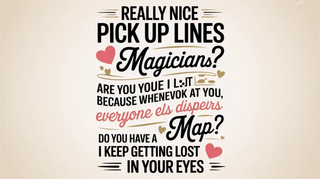 Really Nice Pick Up Lines