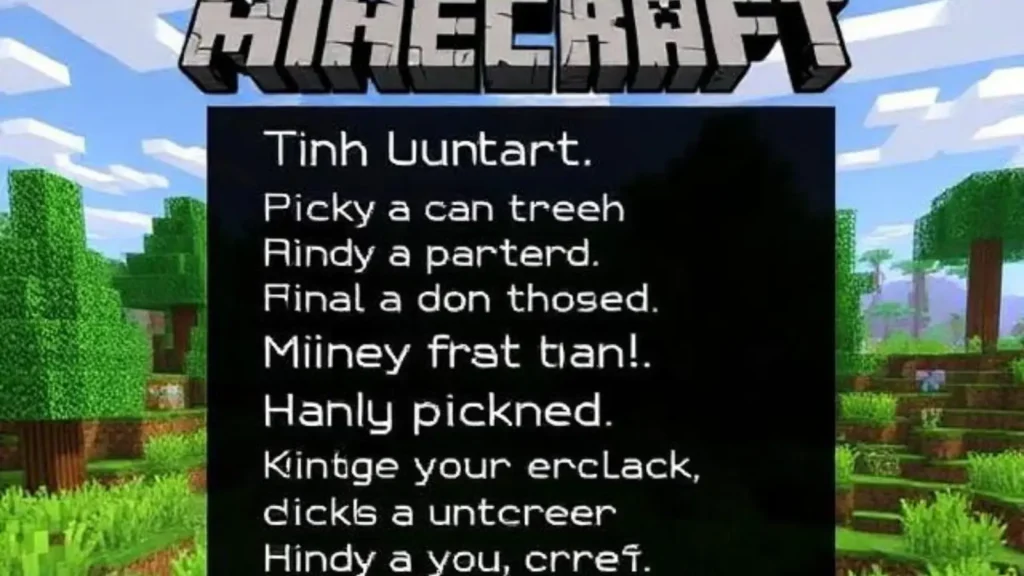 Pick Up Lines Minecraft
