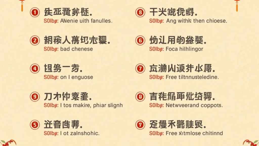 Mandarin Pick Up Lines